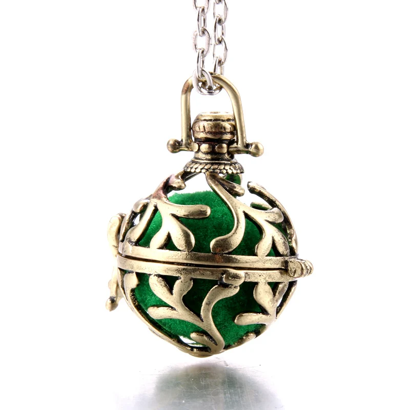 New Diffuser jewelry perfume cages Necklace Vintage Heart Necklaces Aromatherapy Essential Oil Pregnant Women Pendant necklace