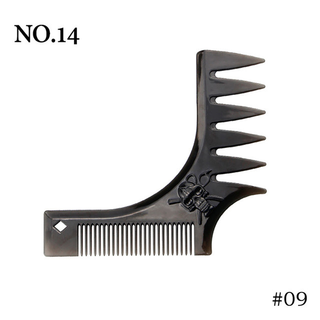 Teeth Double Side Tooth Combs Barber Hair Dyeing Cutting Coloring Brush Fish Bone Shape Hair Brush Man Hair Styling Tool