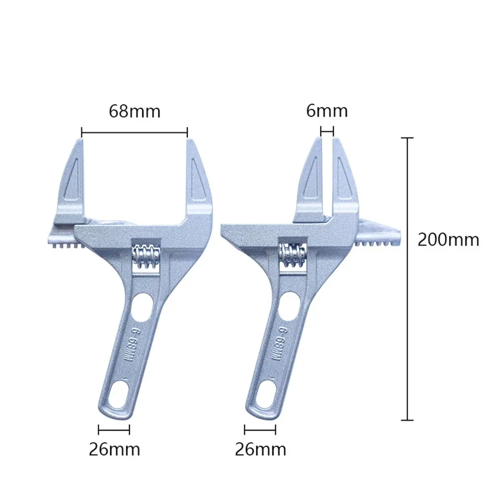 CHENJIAO Wrench Aluminum Alloy Multifunctional Hand Tool Adjustable Spanner Universal Key Nut Wrench Home Use Hand Tools Multitool CHENJIAO Wrench Aluminum Alloy Multifunctional Hand Tool Adjustable Spanner Universal Key Nut Wrench Home Use Hand Tools Multitool