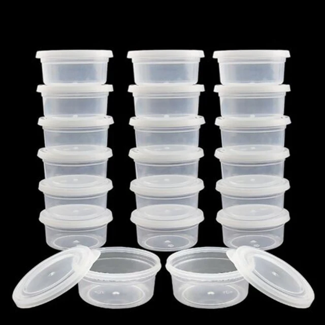 Plastic Takeaway Sauce Cup Containers Food  Plastic Food Storage  Containers Lids - Bottles,jars & Boxes - Aliexpress