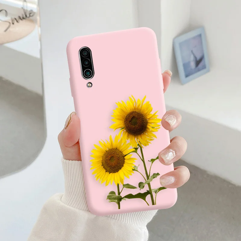 For Meizu 16xs Protective Shell Silicone Soft Shell Phone Case Candy Color Case Fashion Silicone Color Chrysanthemum cases for meizu Cases For Meizu