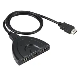 Новый 3 порта HDMI коммутатор 3 в 1 из 1080P концентратор V1.4B HDMI коммутатор сплиттер кабель-адаптер для HDTV xbox PS3 черный оптовая продажа