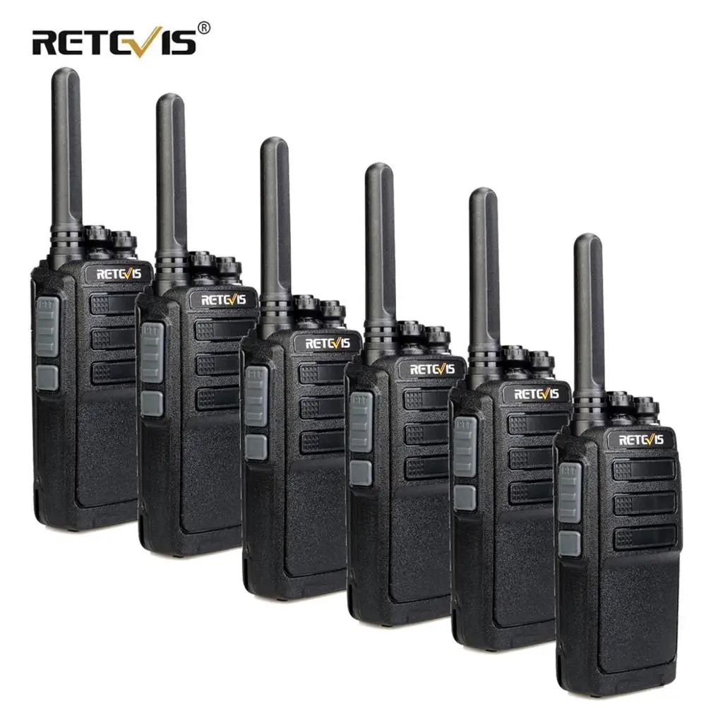 6pcs RETEVIS RT28 Walkie Talkie PMR Radio VOX PMR446 Micro USB Charging Portable Mini Two Way Radio Walkie-Talkie Transceiver