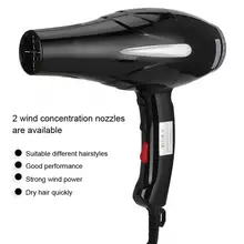 2000 Вт Профессиональный Мощный электрический фен для волос бытовой фен черный(ЕС вилка 220 В