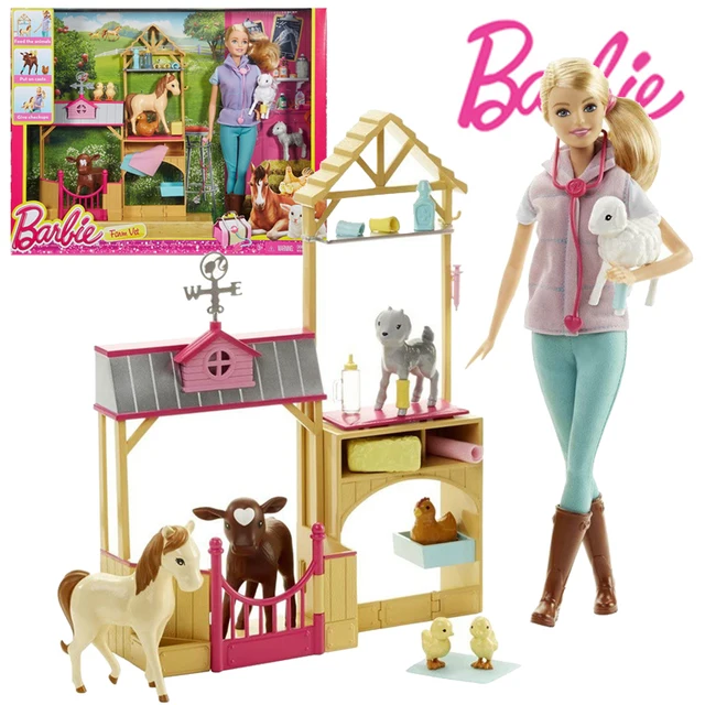 Barbie Model Toys DHB71 Pop Career Farm Animal Farm Pop & Toy with Accessories Pet Dress Up Toys Girls Birthday Toys Toxin DHB71 1