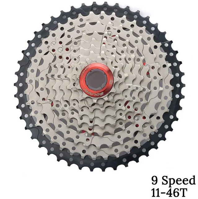 9Speed 11-46T MTB велосипед freewheel 8 9 10 11 скорость 40 42 46 50 т маховик для Shinamo XT SLX Sram Горный велосипед Велоспорт кассеты аксессуары - Цвет: 9Speed 11-46T
