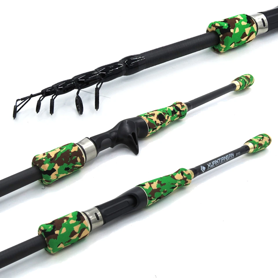 green fishing pole
