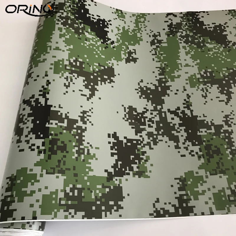 Digitale Legergroen Zwart Camouflage Auto Folie Met Air Release Lijm Militaire Pixel Auto Sticker Decal Vinyl|Car Stickers| - AliExpress