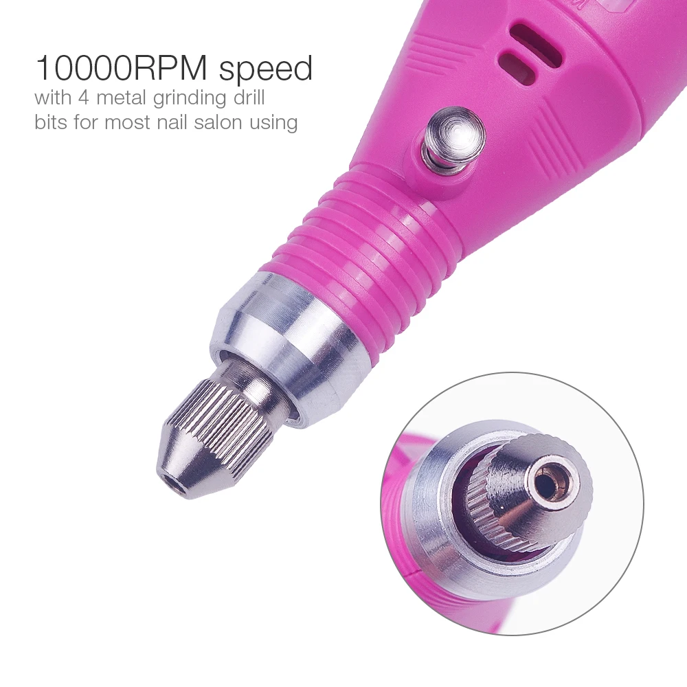 Электрическая дрель для дизайна ногтей 10000 RMP ручка полировки маникюра педикюра