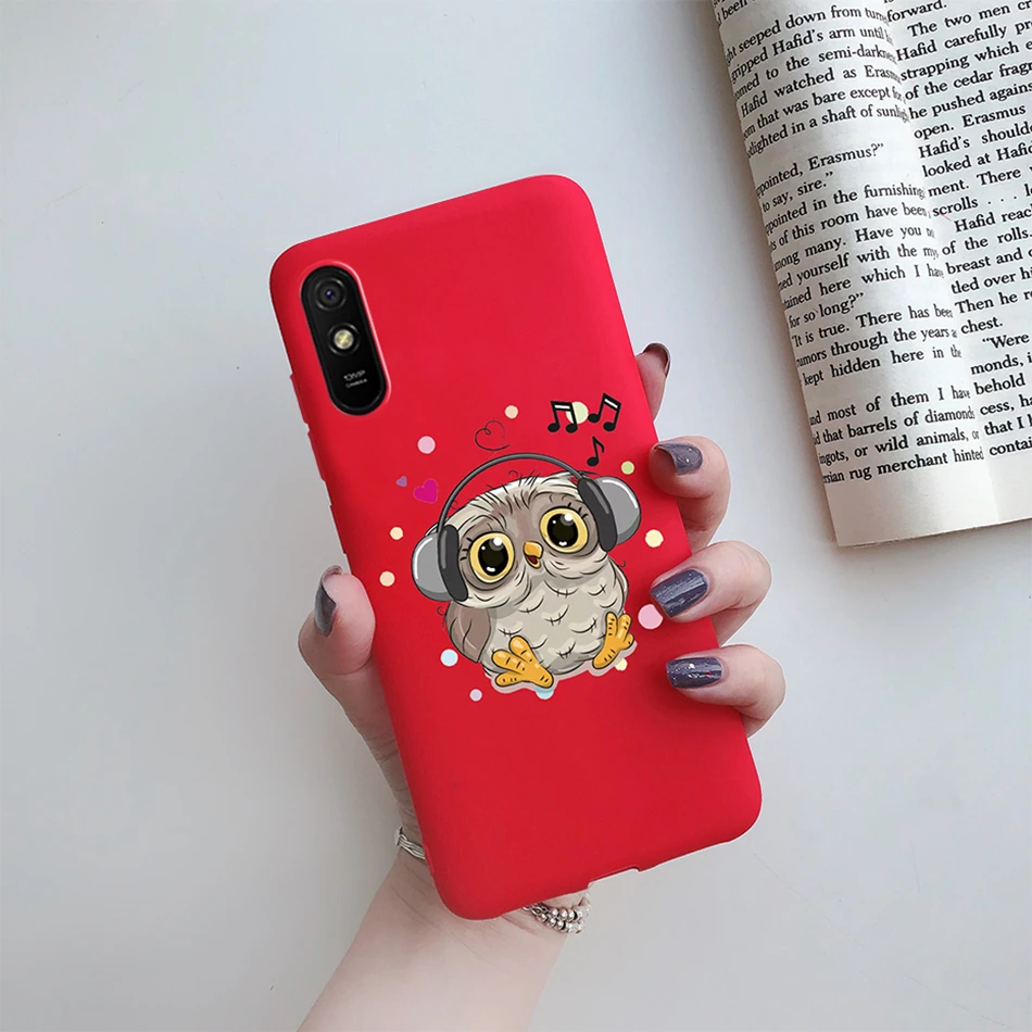 עבור xiaomi redmi 9A 9AT 9i Case הסיליקון אופנה קשת לב דפוס טלפון עטיפה אחוריים עבור Redmi 9A Redmi9A a9 מקרה Fundas