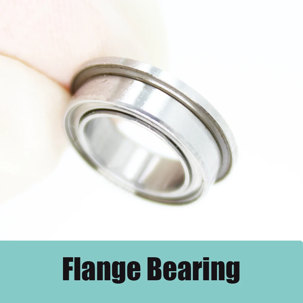 MF126ZZ Flange Bearing 6x12x4 mm ABEC-1 10PCS Miniature Flanged MF126 Z ZZ Ball Bearings mr126zz bearing abec 5 10pcs 6 12 4 mm miniature mr126z ball bearings mr126 zz l 1260zz