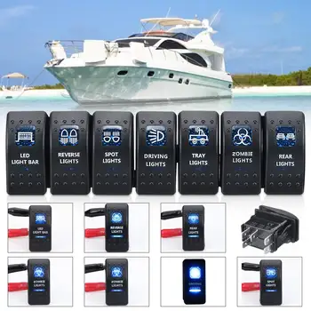 

7PCS Car Boat ARB Carling Style Dual LED Light Rocker Switch SPST ON-OFF 12/24V