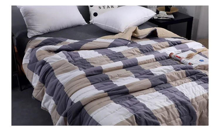 Плед кондиционер пледы одеяло лето хлопок тонкие одеяла офис диван полотенце одеяло хорошего качества одеяло с рукавами