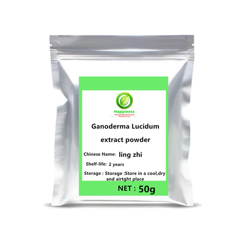 

High quality Pure Ganoderma lucidum spore Extract Powder adjustable women/men blood sugar serum enhance immunity free shipping.
