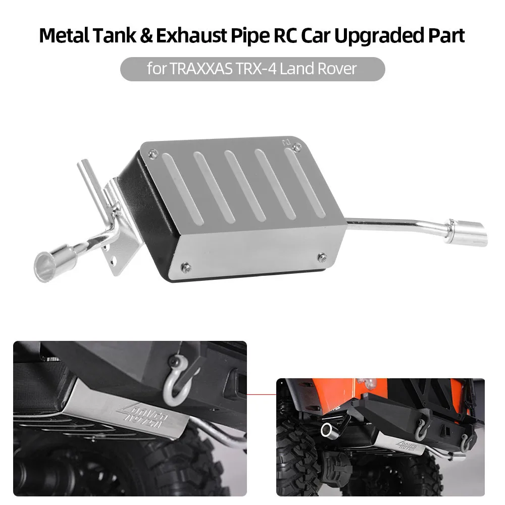 

Upgrade Metal Tank + Exhaust Pipe RC Car Part Accessories for TRAXXAS Land Rover