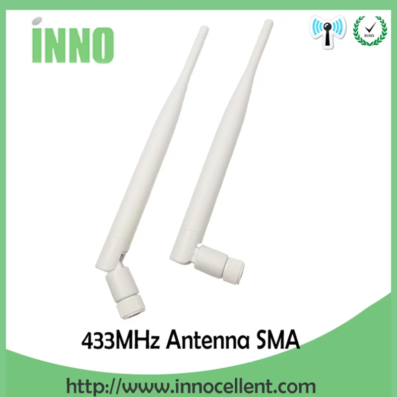 10 шт. 433 МГц Антенна 5dBi GSM SMA разъем antena 433 МГц Антенна Беспроводная Антенна ретранслятор водонепроницаемый водомер Lorawan