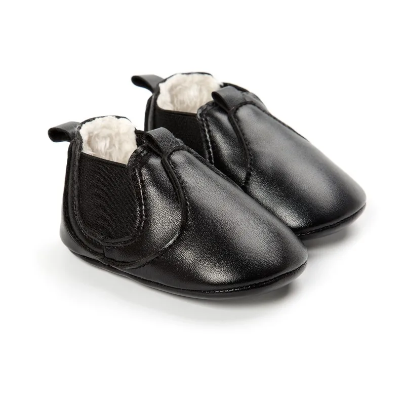 Обувь из искусственной кожи для новорожденных девочек; осенние кружевные леопардовые кроссовки для первых шагов; Классическая Повседневная обувь для малышей - Цвет: B