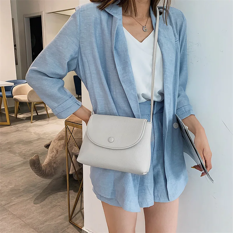 

Bag WOMEN'S Bag New Style 2019 Korean-style INS Versatile Solid Color Bag Fashion Shoulder Square Sling Bag Purse