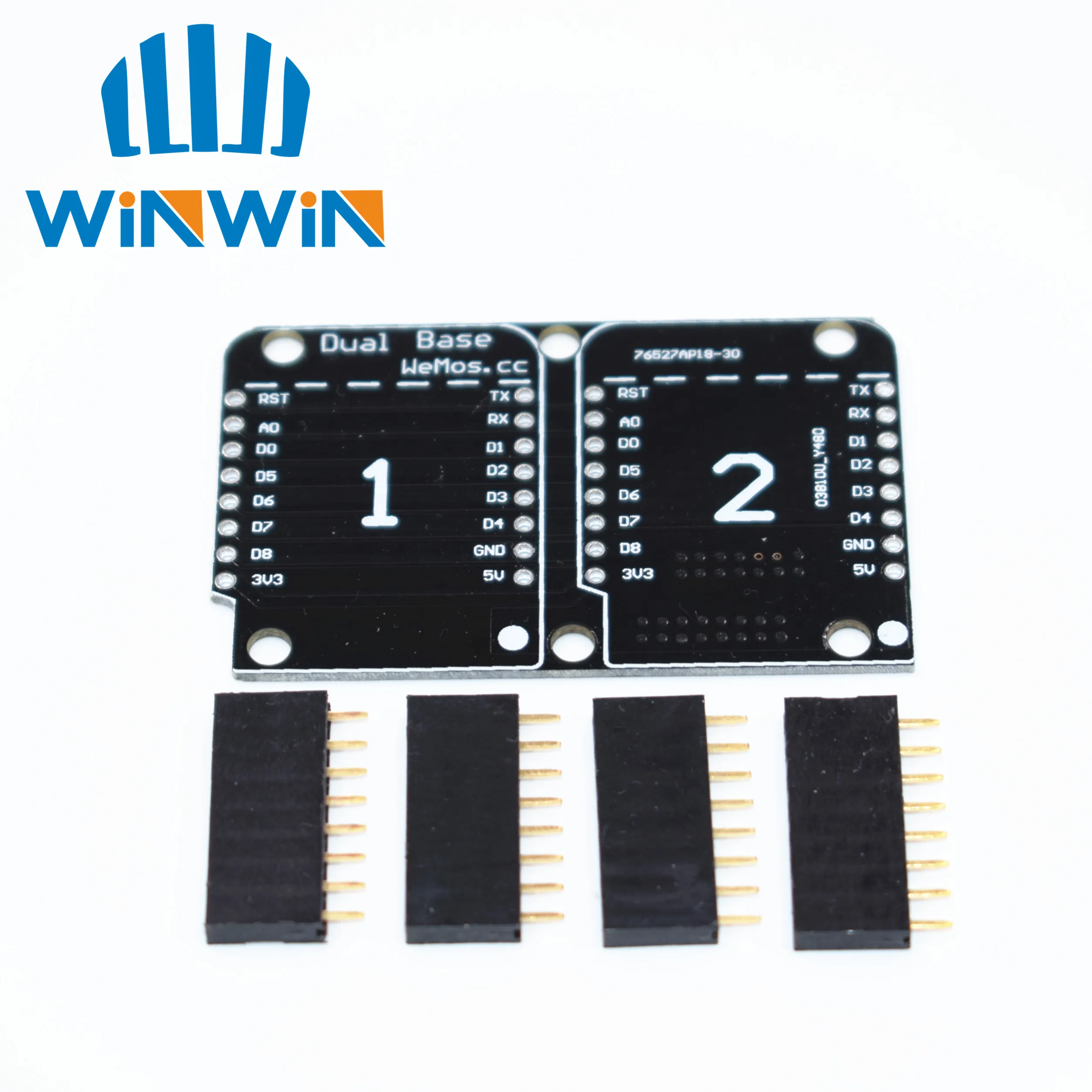 

H71 10sets 10pcs Double Socket Dual Base Shield D1 Mini NodeMCU ESP8266 Diy PCB D1 Expansion board