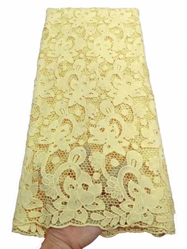 

Nigerian Cord Lace 5 yards African Cord Lace Fabrics High Quality Latest African Guipure Water soluble Lace