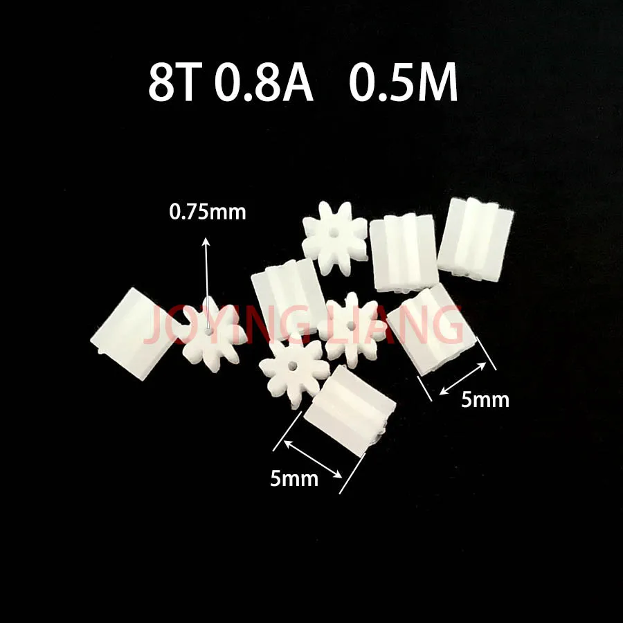 Set Di Ingranaggi In Plastica Con 8 Denti, Accessori
