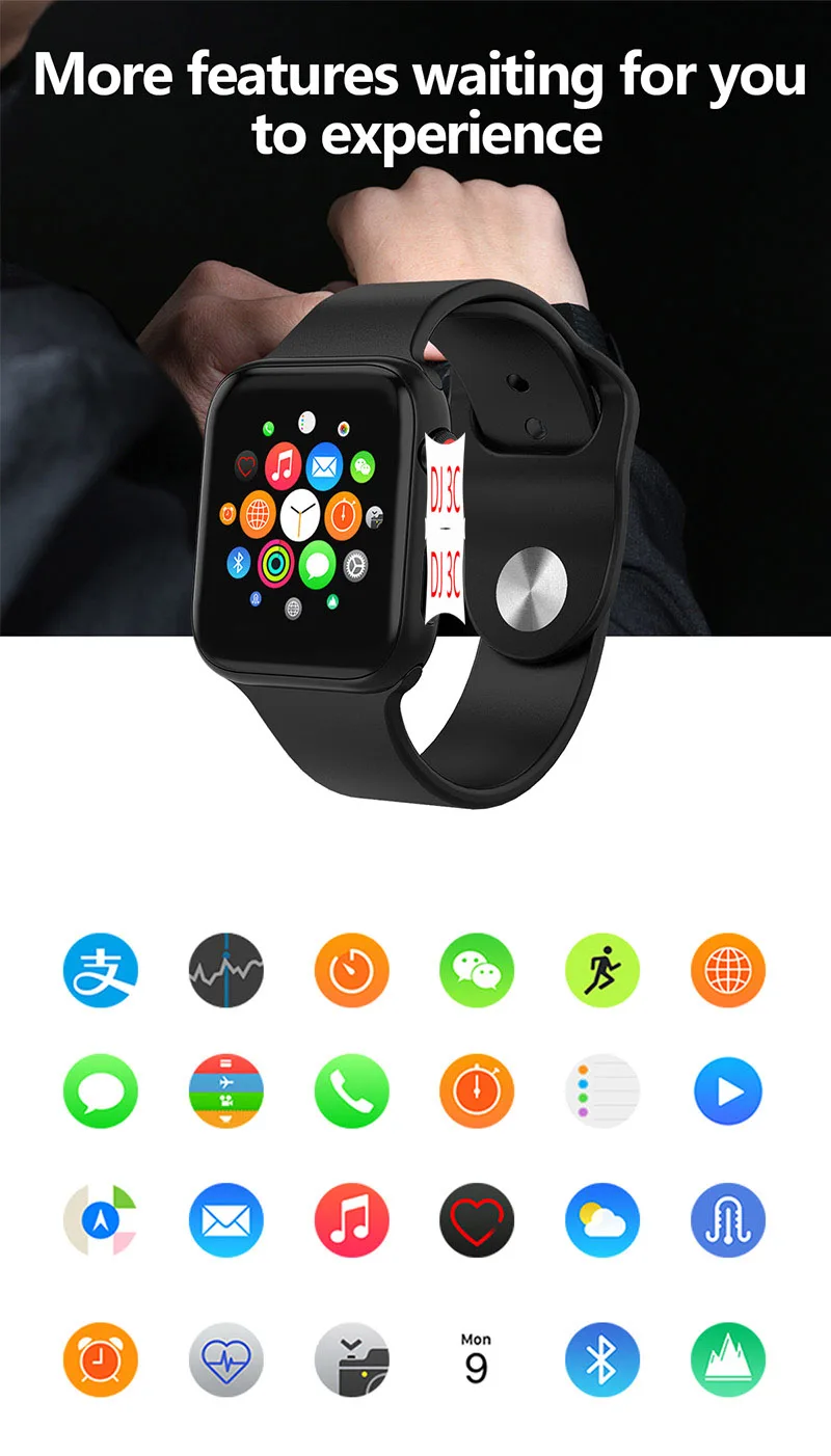 

original Smart Watch Series 4 44mm with GPS Sport Heart Rate Monitor Smartwatch for iOS iPhone 8 Android Phone Apple Watch