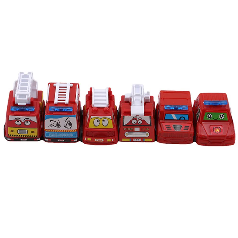 6 шт. привлекательные игрушки для автомобиля пожарная модель мини-машинки Гоночная машина Смешные гаджеты Необычные интересные игрушки для детей рождения