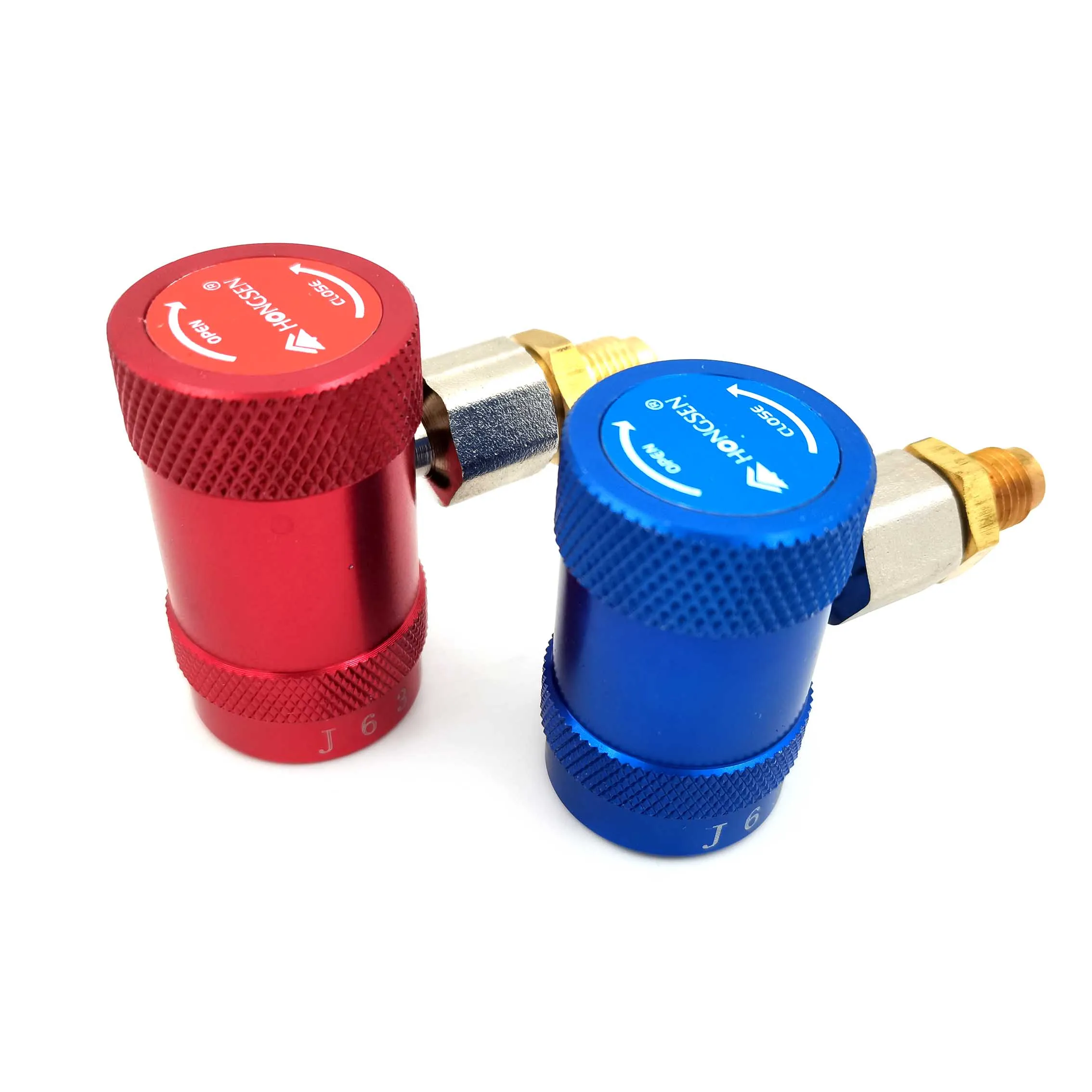 Car Air Conditioning Refrigerant Filling Tools 1 pair For R-1234yf Quick Coupler Set For Porsche Land Rover