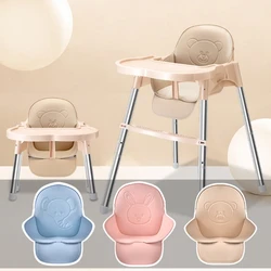 Housse de coussin de siège en cuir PU, tapis universel imperméable pour chaise haute, dessin animé, pour bébés et enfants 