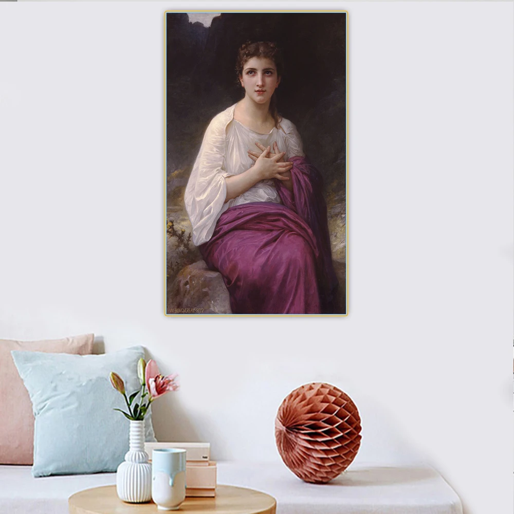 

Citon William Adolphe BouguereauPsycheCanvas Oil Painting Artwork Poster Picture Wall Background Decor Home Decoration