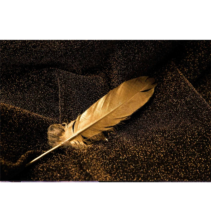 2 шт. перья для поделок украшение в виде павлина золотые гусиные отделка вечерние