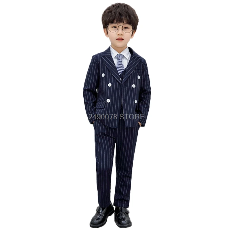 

3 шт., блейзер-жилет и брюки для мальчиков