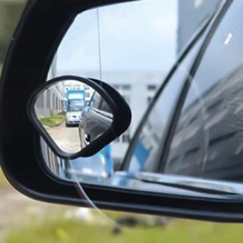 

2Pcs/Pair Clear Car Rear View Mirror 360 Rotating Adjustable Fixable Convex Blind Spot Mirror Parking Auto Motorcycle