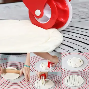

Pizza Pastry Wheel Pie Pastry Cutter Diy Dough Cutting Tools Lattice Rolling Cutter Decoration Baking Tools Kitchen Gadgets
