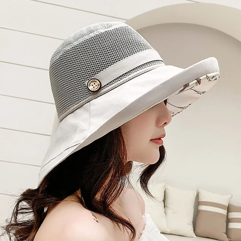 Women Sun Hat K116 Women's Bucket Hat Panama Fashion Sun Visor Breathable Fisherman Protection Summer Beach Hats