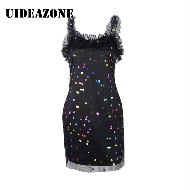 sequin polka dot dress