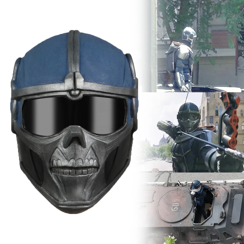 

Black Widow Captain America Taskmaster Mask Cosplay Superhero Helmet Soft Latex Masks Helmets Props