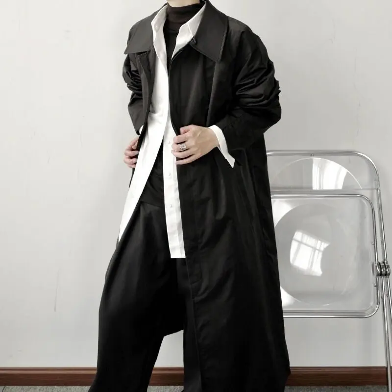 XITAO Button Loose Long Trench Women 2020 Autumn