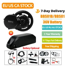 36V250W Bafang BBS01B BBS01 Mitte Antrieb Motor Electric Bike Conversion Kit mit Lithium-Batterie 36V13/15.6/20AH Fahrrad batterie