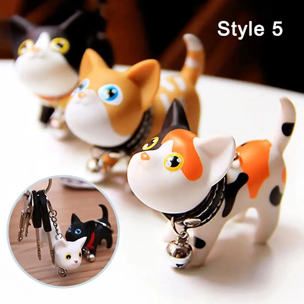 

Creative Cartoon Cat Animal Pendant Key Chain Bag Hanging Decor Keyring Holder