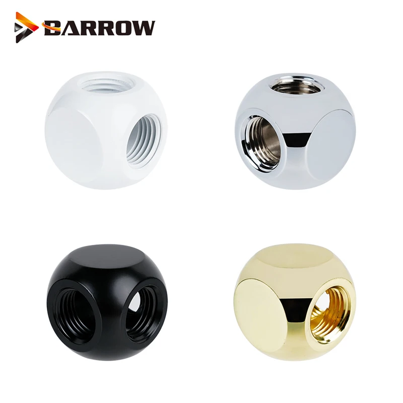 Barrow G1/4 X3 трехходовые кубические фитинги аксессуары для водяного охлаждения