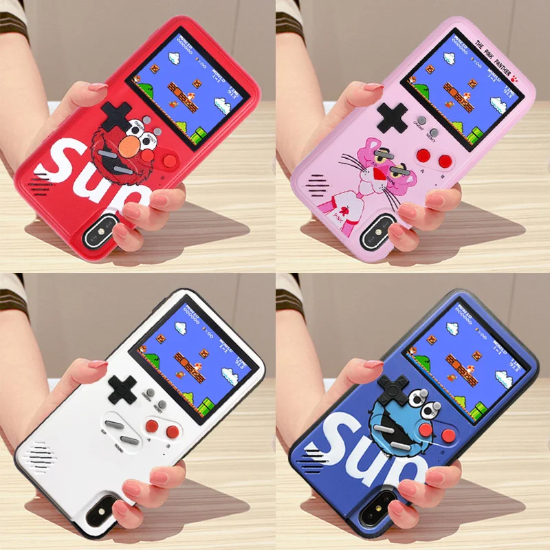Ретро 3D Gameboy цветной чехол для экрана с 36 классическими ретро-играми iphone X XS Max XR 8 7 6