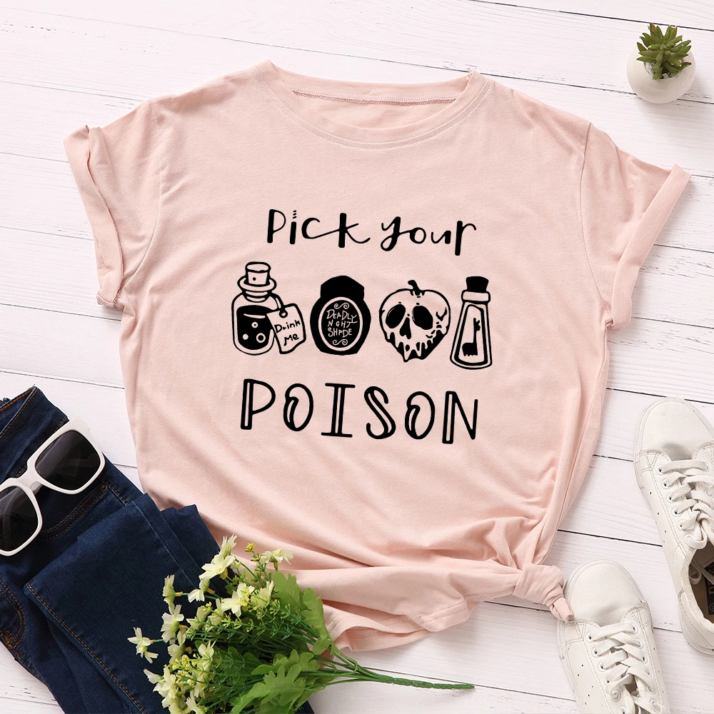 JFUNCY Plus Size Halloween Clothes Women T-shirts Female Short Sleeve Tee Tops Woman Casual Tshirt 2020 Summer Cotton T Shirt