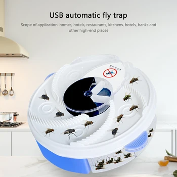 

Electric Flying Mosquito Killer USB Automatic Flycatcher Fly Trap Pest Reject USB Charging Repellents Garden Supplies