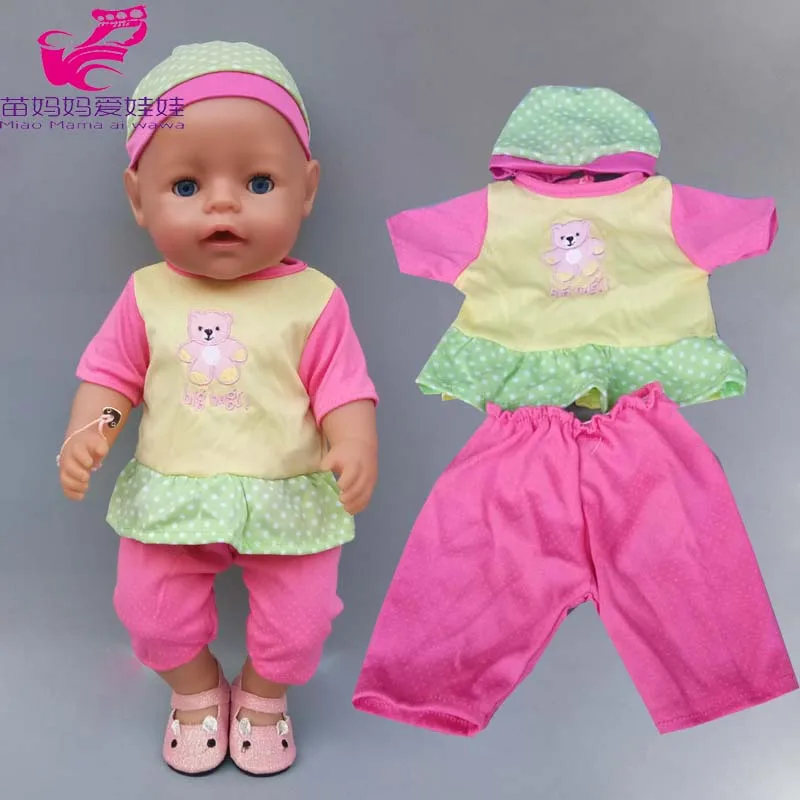dolls clothes 43cm Baby Born doll or similar gift outfit girl set tracksuit 
