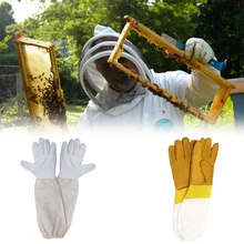 

10pcs beekeeping glove 3D Breathable gloves suit for bee farm glove Sheepskin glove beekeeping equipment Wholesale