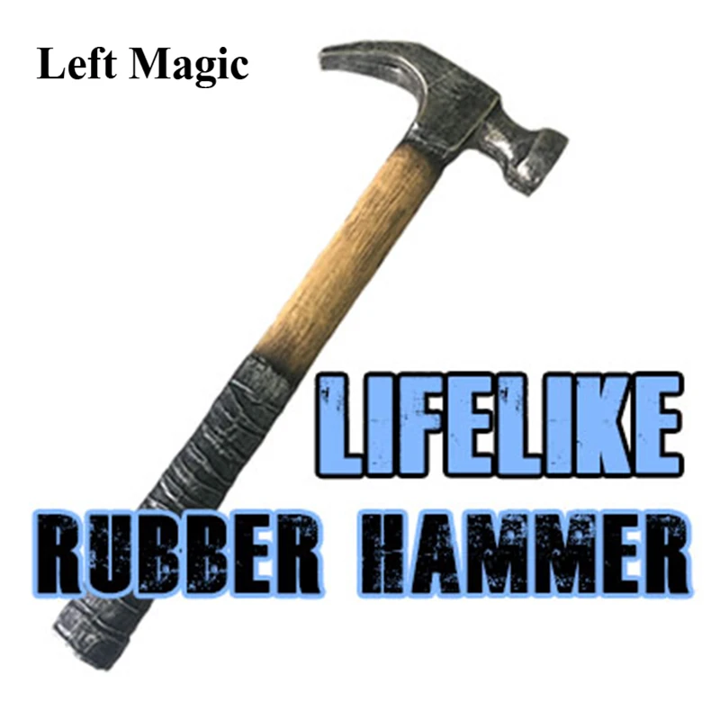 Lifelike Rubber Hammer Magic Tricks Appear Vanish Magia Can Compress to fit in Palm Stage Illusion Gimmick Prop Funny Mentalism zig zag cola bottle collector s edition magic tricks tri section bottle magia magician stage illusions gimmicks mentalism prop