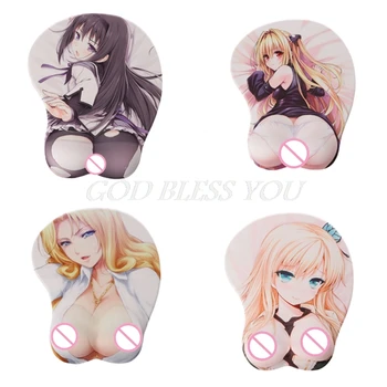 

Cartoon Anime 3D Sexy Beauty Hips Silicone Mouse Pad Creative Wrist Rest Support