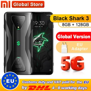 

Presale Global Version Xiaomi 5G Black Shark 3 8GB 128GB Snapdragon 865 Gaming Smartphone 6.67" AMOLED Full Screen Display