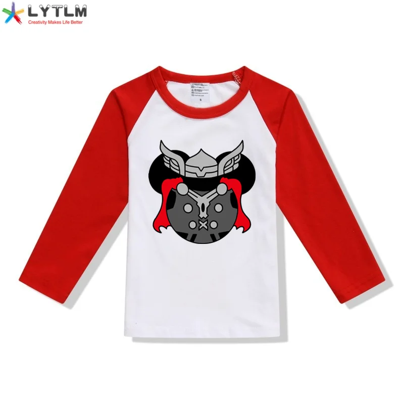 Костюм «мстители» LYTLM детская одежда футболка с героями мультфильмов футболки для маленьких девочек Футболка реглан с длинными рукавами для малышей Camisa Infantil